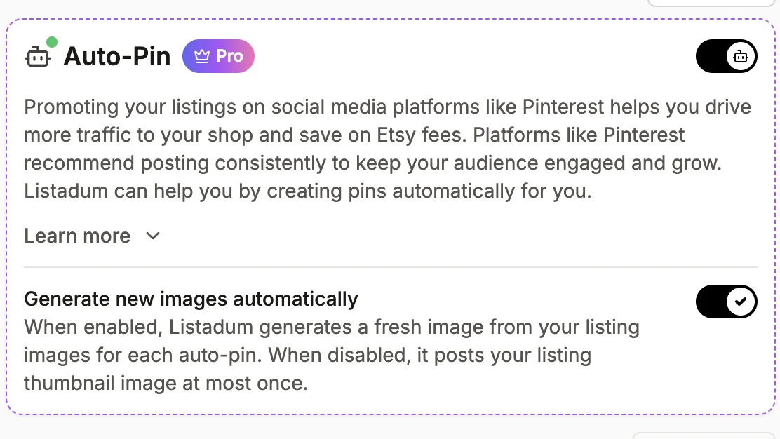 Keep Pinterest publishing more consistent